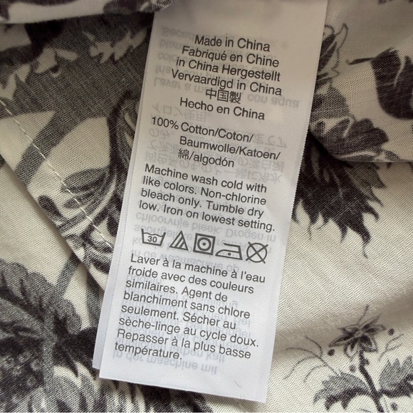 J. Crew Ruffled Slim Perfect Shirt in Ratti Sunflower Floral Print Size 10 - Picture 10 of 10